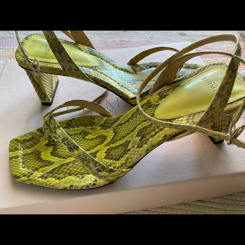 Authentic Yellow Python Print Alexandre Birman He… - image 3